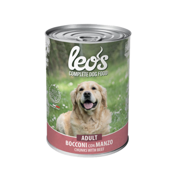 Leo's complete adult dog food with Beef