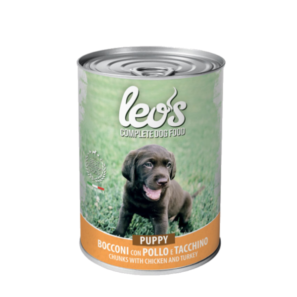 Leo's complete puppy food with chicken and turkey