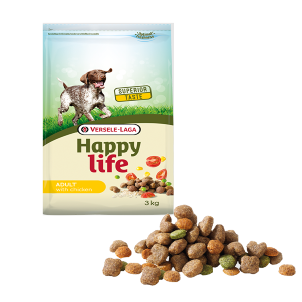 VERSELE-LAGA HAPPY LIFE FOR ADULT DOGS WITH CHICKEN