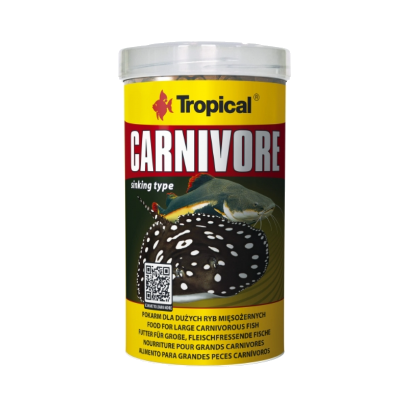 Tropical Carnivore Pellets Sinking - pets cart