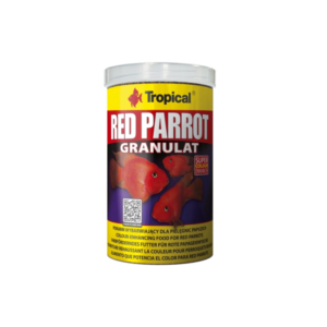 red parrot fish food granulat