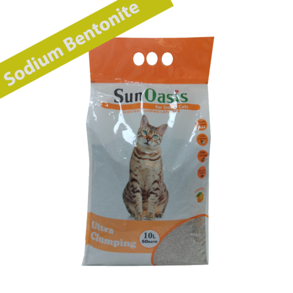 SunOasis clumping Sodium cat litter